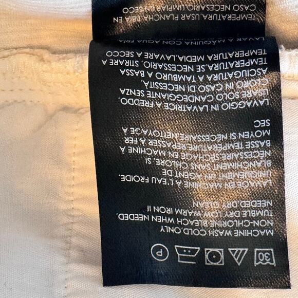 New CLUB MONACO High Rise Skinny Ankle Corduroy Jeans in Cream Women's Sz 28 - Picture 13 of 13